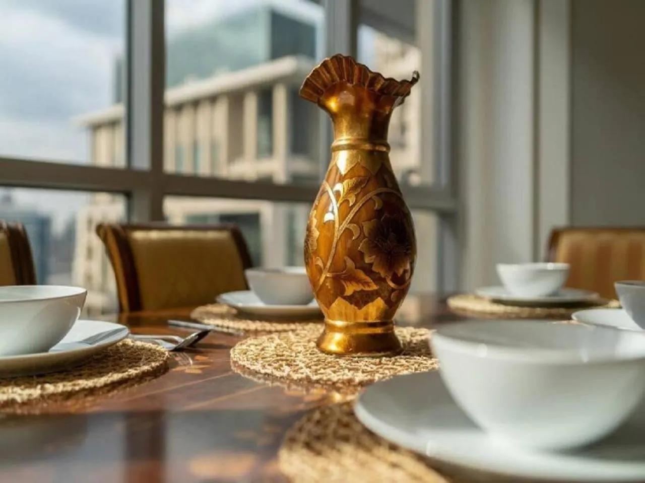 Elegant Apartment Overlooking Dubai Mall Fountain.